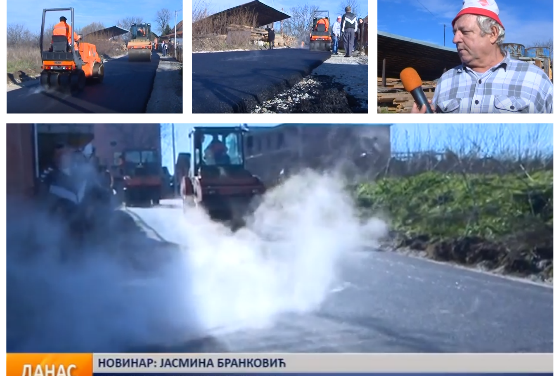 Асфалт стигао и у Тереково насеље