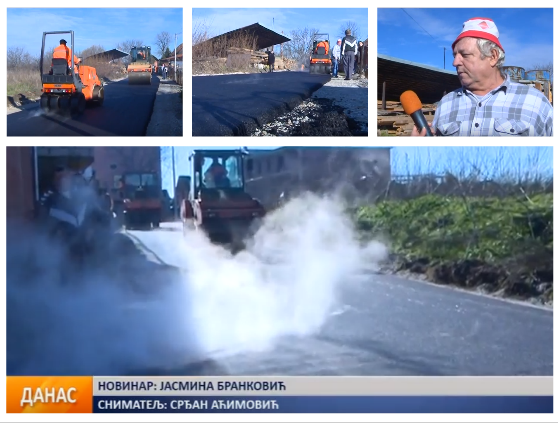 Асфалт стигао и у Тереково насеље