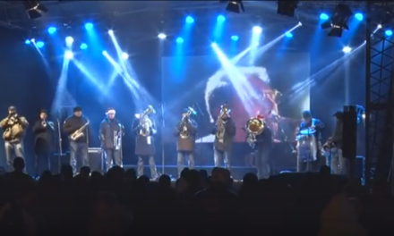 Дочек Нове Године на градском тргу у Ћуприји