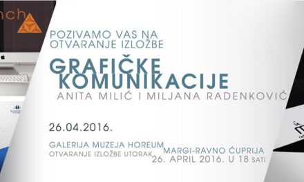 Изложба „Графичке комуникације“ Аните Милић и Миљане Раденковић