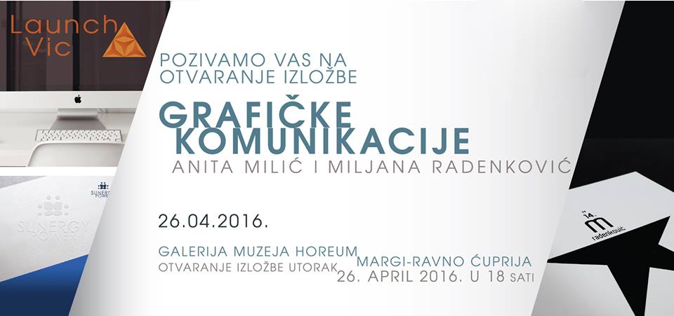 Изложба „Графичке комуникације“ Аните Милић и Миљане Раденковић