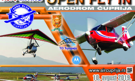 АЕРОМИТИНГ „OPEN FLY IN“ ДРУГУ ГОДИНУ ЗАРЕДОМ У ЋУПРИЈИ