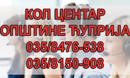 АКТИВИРАН КОЛ ЦЕНТАР ЗА ДОСТАВЉАЊЕ ПОМОЋИ ГРАЂАНИМА