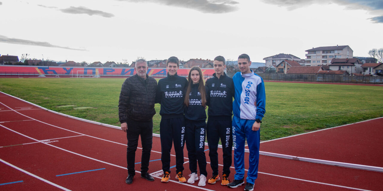 НАЈБОЉИ ЋУПРИЈСКИ АТЛЕТИЧАРИ НА ПРИПРЕМАМА СА РЕПРЕЗЕНТАЦИЈОМ