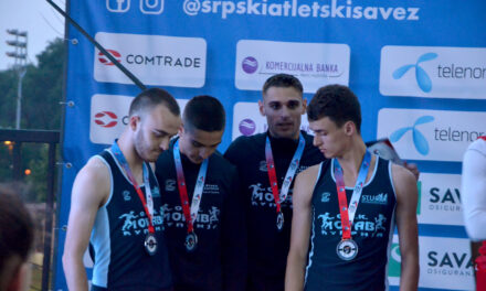 ЋУПРИЈСКА ШТАФЕТА СРЕБРНА НА 4 Х 400 МЕТАРА